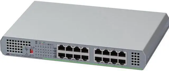 Alt view image 4 of 12 - Allied Telesis - AT-GS910/16-10 - Allied Telesis 16-Port 10/100/1000T Unmanaged Switch with Internal PSU - 16 Ports - 2