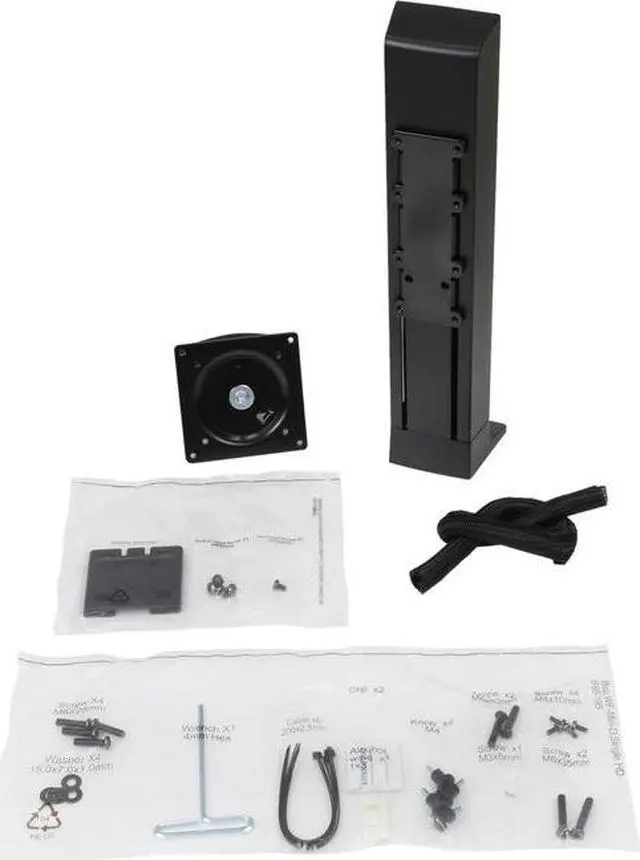 Alt view image 6 of 7 - Ergotron 97-936-085  WorkFit Single HD Monitor Kit, universal for Heavy Display (16-28 lbs monitor)