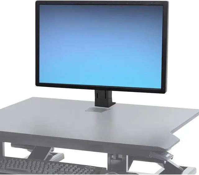 Alt view image 7 of 7 - Ergotron 97-936-085  WorkFit Single HD Monitor Kit, universal for Heavy Display (16-28 lbs monitor)