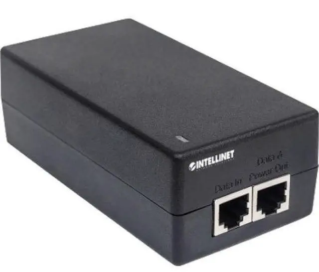 Alt view image 9 of 17 - Intellinet Gigabit Ultra PoE Injector, One 60 W Port, IEEE 802.3at/af Compliant, Plastic Housing, Wall-mount Option