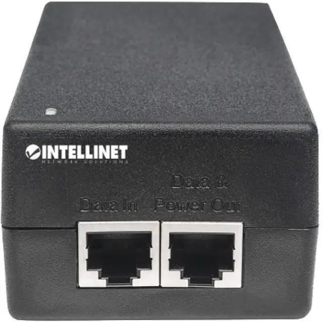 Alt view image 10 of 17 - Intellinet Gigabit Ultra PoE Injector, One 60 W Port, IEEE 802.3at/af Compliant, Plastic Housing, Wall-mount Option