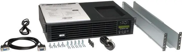 Alt view image 3 of 16 - TRIPP LITE SU1000RTXLCD2UN 1000 VA 900W 6 Outlets Double-Conversion UPS - 6 Outlets, Extended Run, WEBCARDLX, LCD, USB, DB9, 2U Rack/Tower