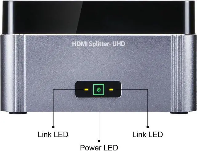 Alt view image 7 of 12 - SIIG CE-H22K12-S1 2Port HDMI Splitter 4kx2k 60hz