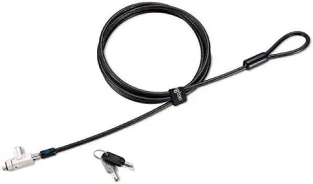 Alt view image 2 of 13 - Kensington Slim N17 2.0 Keyed Laptop Lock for Wedge-Shaped Slots K60500WW