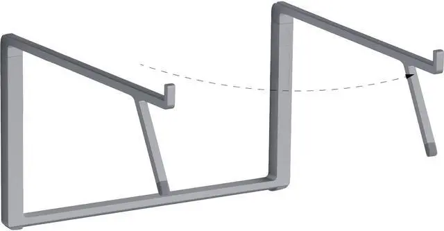 Alt view image 13 of 20 - Rain Design Mbar Pro+ Foldable Laptop Stand-Space Grey