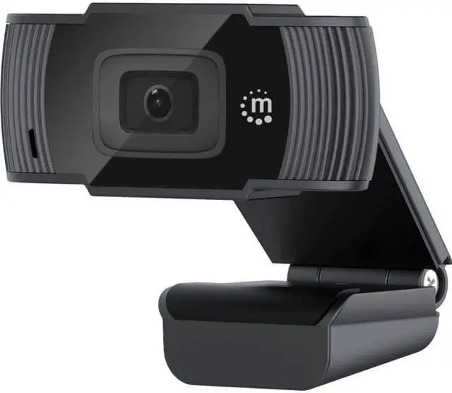 Alt view image 9 of 20 - Manhattan 2 MP 1080p Full HD 30 fps USB Webcam with Microphone - Black