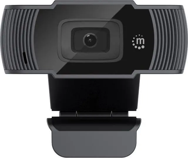 Alt view image 11 of 20 - Manhattan 2 MP 1080p Full HD 30 fps USB Webcam with Microphone - Black