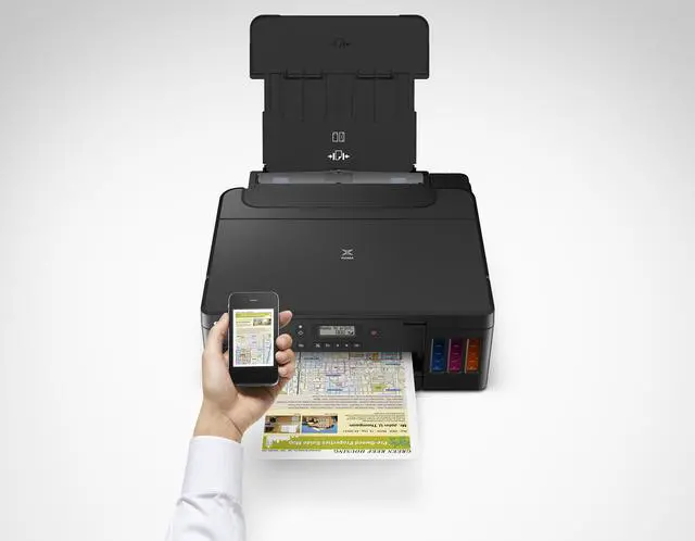 Alt view image 12 of 20 - Canon PIXMA G5020 Wireless MegaTank Single Function SuperTank Printer