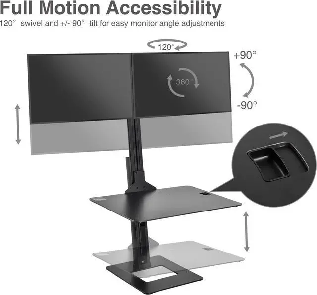 Alt view image 19 of 20 - Dual Display Adjustable Stand