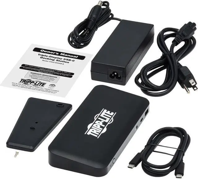 Alt view image 5 of 18 - Tripp Lite USB-C Dock Triple Display 4K 60 Hz HDMI/DisplayPort USB 3.x Gen 2 10Gbps USB-A/USB-C Hub GbE 85W PD Charging Black U442DOCK8B