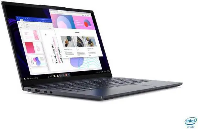 Alt view image 3 of 15 - Lenovo IdeaPad Slim 7 14" Laptop Intel Core i7-1165G7 16GB RAM 1TB SSD Slate Grey - Intel Core i7-1165G7 Quad-Core - Intel Iris Xe graphics - In-Plane Switching (IPS) Technology - 1920 x 1080 FHD