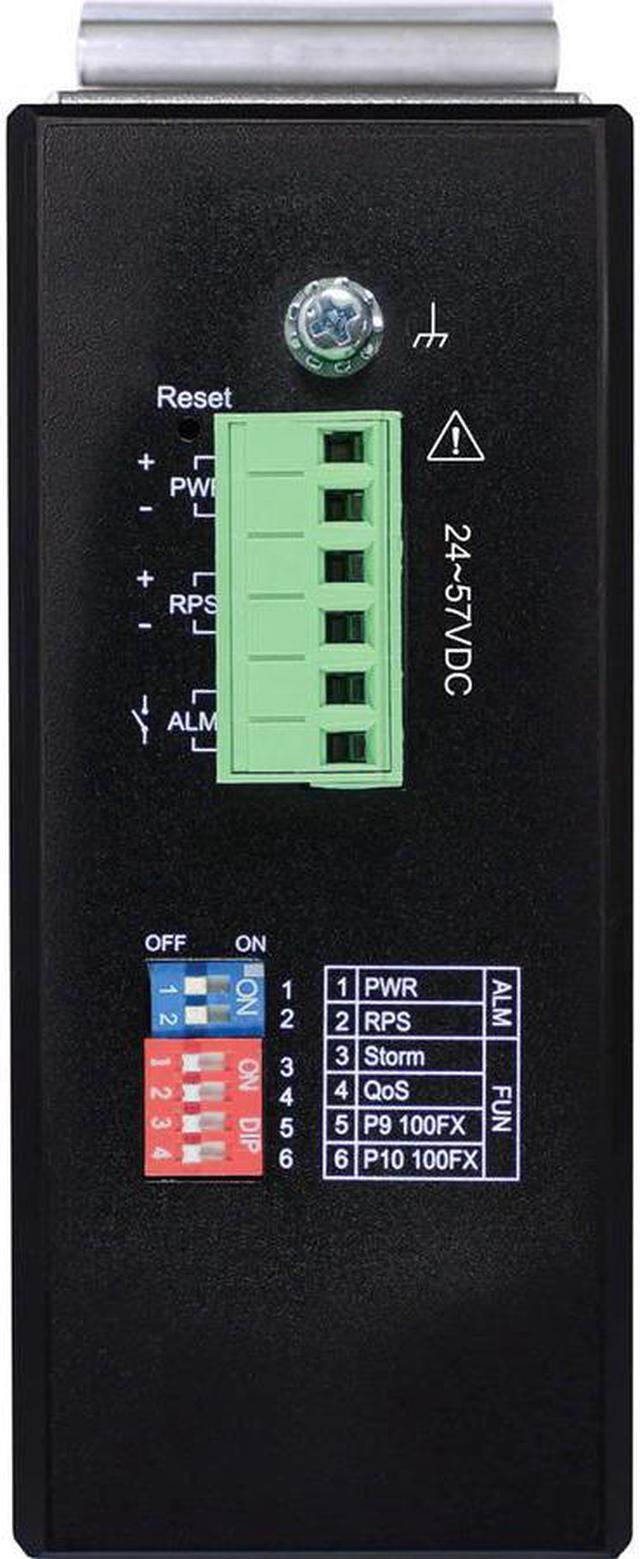 Alt view image 5 of 10 - Tripp Lite 8-Port Lite Managed Industrial Gigabit Ethernet Switch NGIS08C2POE8