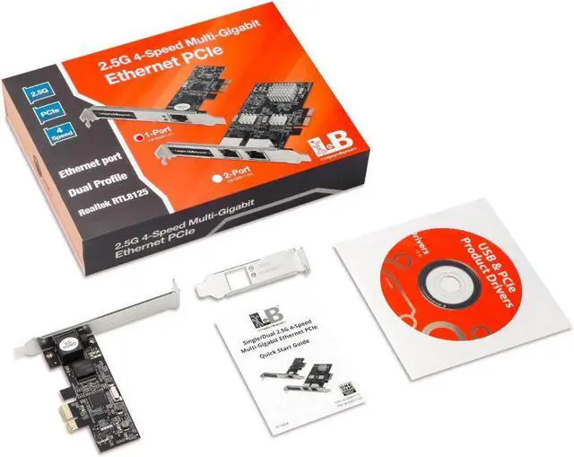 Alt view image 7 of 18 - SIIG Single 2.5G 4-Speed Multi Gigabit Ethernet PCIe Card LB-GE0611-S1
