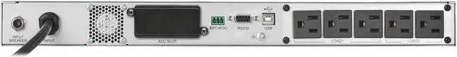 Alt view image 5 of 10 - TRIPP LITE 120V 1500VA 1440W Double-Conversion UPS - 5
Outlets, Card Slot, LCD, USB, DB9, 1U Rack