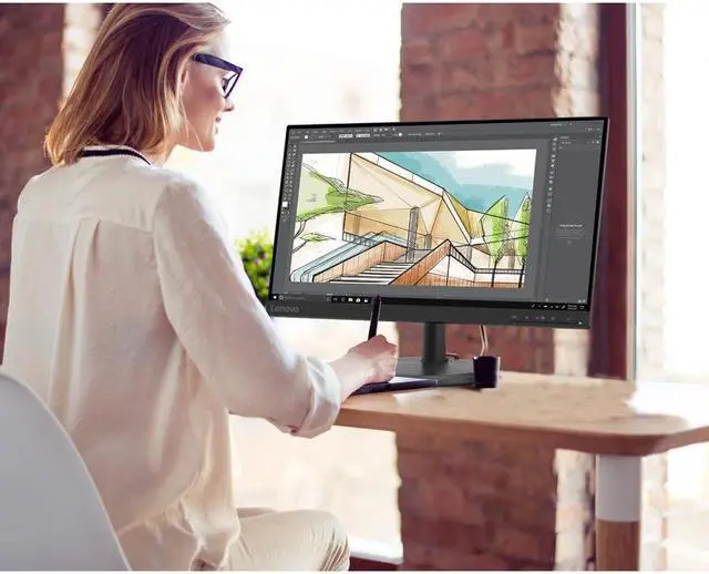 Alt view image 7 of 20 - Lenovo 21.45" 75 Hz VA FHD 4ms FreeSync (AMD Adaptive Sync) 1920 x 1080 Flat Panel Monitor D22e-20