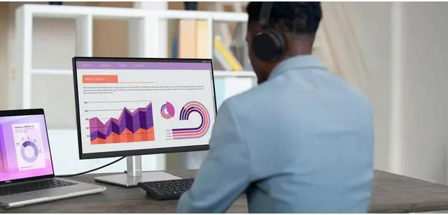 Alt view image 2 of 20 - DELL P2223HC 21.5" IPS FHD USB-C Monitor 60 Hz, 5 ms 250 nits Brightness Height, pivot (rotation), swivel, tilt, HDMI, DisplayPort