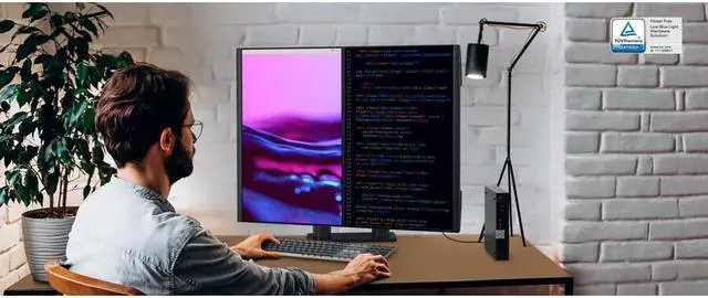 Alt view image 4 of 20 - Dell P2423 24" WUXGA IPS Monitor 60 Hz, 5 ms Anti-glare, Height, pivot (rotation), swivel, tilt Adjust DisplayPort, DVI, HDMI & VGA Inputs