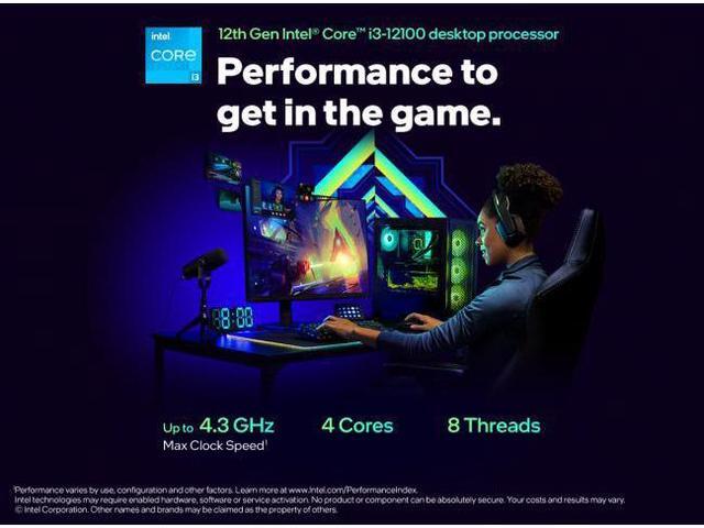 Alt view image 7 of 13 - Intel Core i3-12100 - Core i3 12th Gen Alder Lake Quad-Core 3.3 GHz LGA 1700 Processor 60W Intel UHD Graphics 730 Desktop Processor - BX8071512100