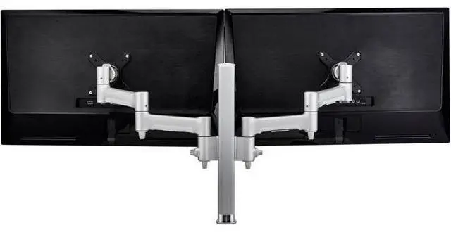 Alt view image 5 of 8 - Atdec Awm Dual Monitor Desk Mount. Flat And Curved Up To 32In - Vesa 75 X 75 100 X 100