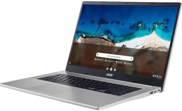 Main image of Acer Chromebook 317 CB317-1H CB317-1H-C41X 17.3" Chromebook - Full HD - 1920 x 1080 - Intel Celeron N5100 Quad-core (4 Core) 1.10 GHz - 4 GB RAM - 32 GB Flash Memory - Sparkly Silver - Chrome OS