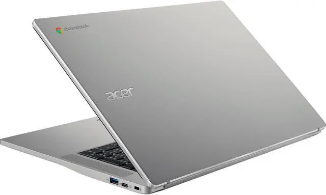 Alt view image 2 of 16 - Acer Chromebook 317 CB317-1H CB317-1H-C41X 17.3" Chromebook - Full HD - 1920 x 1080 - Intel Celeron N5100 Quad-core (4 Core) 1.10 GHz - 4 GB RAM - 32 GB Flash Memory - Sparkly Silver - Chrome OS