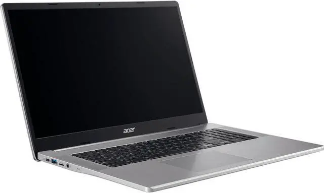 Alt view image 6 of 16 - Acer Chromebook 317 CB317-1H CB317-1H-C41X 17.3" Chromebook - Full HD - 1920 x 1080 - Intel Celeron N5100 Quad-core (4 Core) 1.10 GHz - 4 GB RAM - 32 GB Flash Memory - Sparkly Silver - Chrome OS