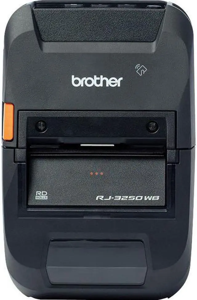 Alt view image 2 of 7 - Brother RuggedJet Wireless Monochrome Label Receipt Thermal Printer RJ3250WBL