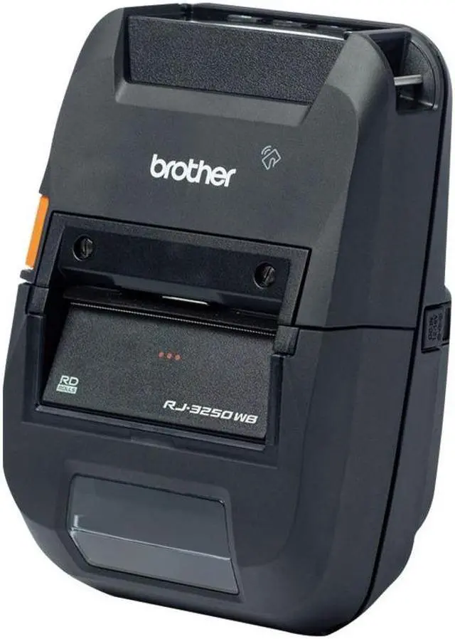Alt view image 4 of 7 - Brother RuggedJet Wireless Monochrome Label Receipt Thermal Printer RJ3250WBL