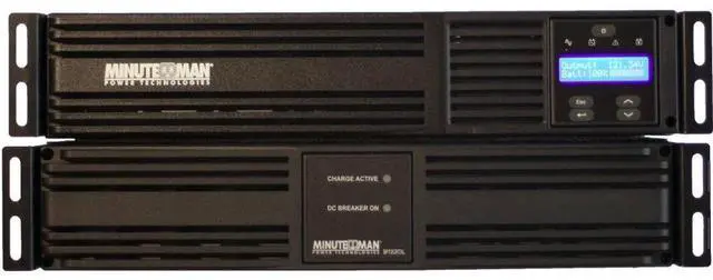 Alt view image 6 of 7 - Minuteman EXR3000RT2U Interactive Uninterruptible Power Supply - 2U Tower/Rack/Wall Mountable - AVR - 2.50 Minute Stand-by - 120 V AC Input - 120 V AC Output - Single Phase - Serial Port - 6 x NEMA 5-20R, 1 x NEMA L5-30R Receptacle(s)