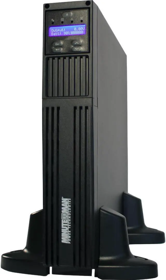 Alt view image 2 of 7 - Minuteman Line Interactive Sine Wave Rack/Wall/Tower UPSs with LCD Display for Network Data Centers, Remote IDF/MDF Network Closets, Security Systems, and Education Networks