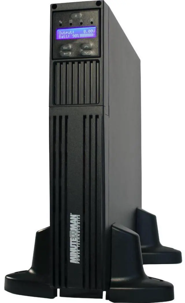 Alt view image 2 of 7 - Minuteman EXR3000RT2U Interactive Uninterruptible Power Supply - 2U Tower/Rack/Wall Mountable - AVR - 2.50 Minute Stand-by - 120 V AC Input - 120 V AC Output - Single Phase - Serial Port - 6 x NEMA 5-20R, 1 x NEMA L5-30R Receptacle(s)