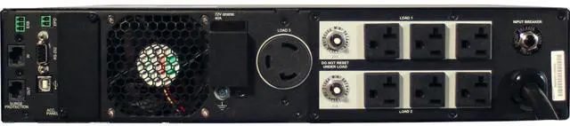 Alt view image 4 of 7 - Minuteman EXR3000RT2U Interactive Uninterruptible Power Supply - 2U Tower/Rack/Wall Mountable - AVR - 2.50 Minute Stand-by - 120 V AC Input - 120 V AC Output - Single Phase - Serial Port - 6 x NEMA 5-20R, 1 x NEMA L5-30R Receptacle(s)