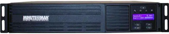 Main image of Minuteman Line Interactive Sine Wave Rack/Wall/Tower UPSs with LCD Display for Network Data Centers, Remote IDF/MDF Network Closets, Security Systems, and Education Networks