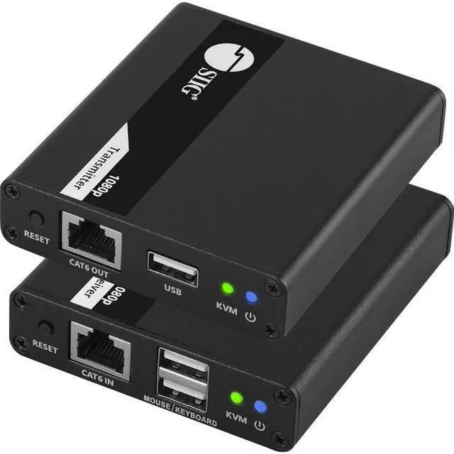 Main image of SIIG 1080p HDMI USB KVM Over Cat6 Extender - 70m - Supports PCM 2/5.1/7.1, Dolby & DTS 5.1