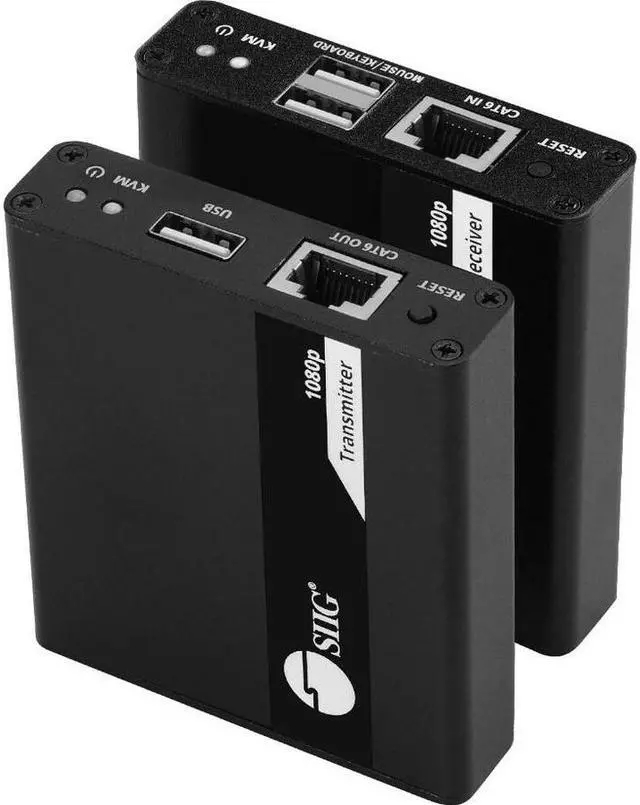 Alt view image 2 of 17 - SIIG 1080p HDMI USB KVM Over Cat6 Extender - 70m - Supports PCM 2/5.1/7.1, Dolby & DTS 5.1
