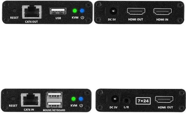 Alt view image 5 of 17 - SIIG 1080p HDMI USB KVM Over Cat6 Extender - 70m - Supports PCM 2/5.1/7.1, Dolby & DTS 5.1