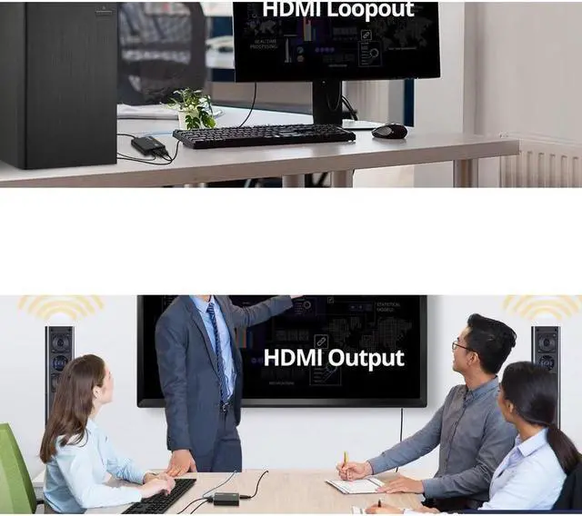 Alt view image 6 of 17 - SIIG 1080p HDMI USB KVM Over Cat6 Extender - 70m - Supports PCM 2/5.1/7.1, Dolby & DTS 5.1