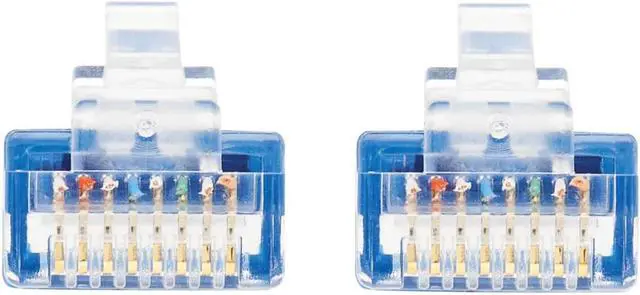 Alt view image 10 of 16 - Tripp Lite Cat6a 10G Certified Molded Ultra-Slim Utp Ethernet Cable (Rj45 M/M) Blue 5 Ft.