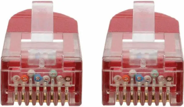 Alt view image 12 of 20 - Tripp Lite Premium Cat5/5e/6 Gigabit Molded Patch Cable, 24 AWG, 550 MHz/1 Gbps (RJ45 M/M), Red, 15 ft. (N200-015-RD)