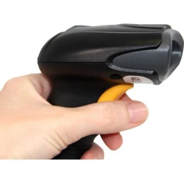 Alt view image 2 of 9 - Star Micronics Handheld Wired Barcode Scanner - Cable Connectivity - 1D, 2D - Imager - USB - White - Stand Included - IP52, IP42