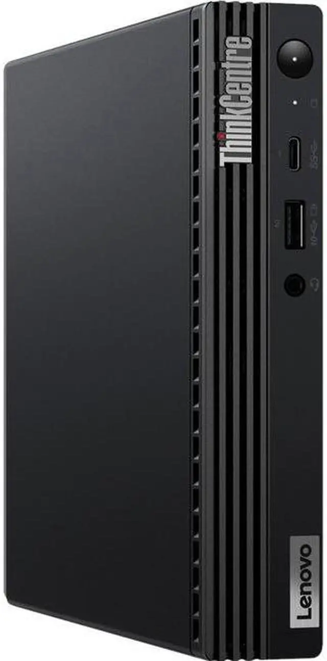 Main image of Lenovo ThinkCentre M70q 11DT0071US Desktop Computer - Intel Core i7 10th Gen i7-10700T Octa-core (8 Core) 2 GHz - 16 GB RAM DDR4 SDRAM - 256 GB SSD - Tiny - Raven Black - Windows 10 Pro 64-bit - Engli