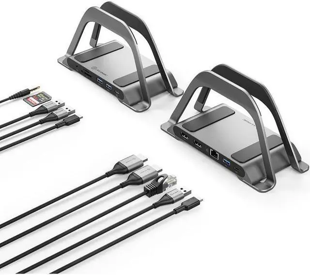 Alt view image 7 of 13 - ALOGIC Bolt Plus USB-C Docking Station with stand ALDHDLR