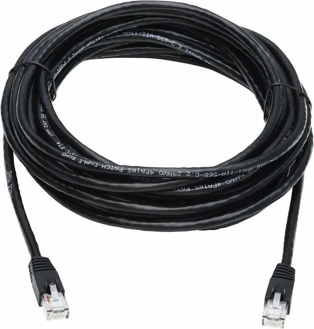 Alt view image 10 of 14 - TRIPP LITE N261-025-BK 25 ft. Cat 6A Black Augmented Cat6 (Cat6a) Snagless 10G Certified Patch Cable, (RJ45 M/M) - Black