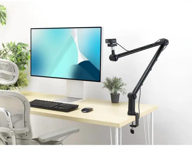 Alt view image 5 of 17 - Kensington A1020 Mounting Arm for Microphone, Webcam, Light, Video Conferencing System, Camera, Ring Light - Adjustable Height