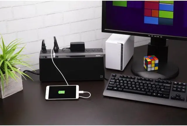 Alt view image 7 of 15 - BN900M Back-UPS 900 VA Battery Backup System 9 Outlets 354 J BVN900M1