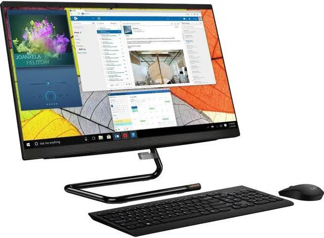 Alt view image 3 of 9 - Lenovo All-in-One Computer IdeaCentre AIO 3 22ADA05 F0EX00CMUS AMD Athlon Silver 3050U 8GB DDR4 1TB HDD 256GB PCIe SSD 21.5" Touchscreen Windows 10 Home 64-bit
