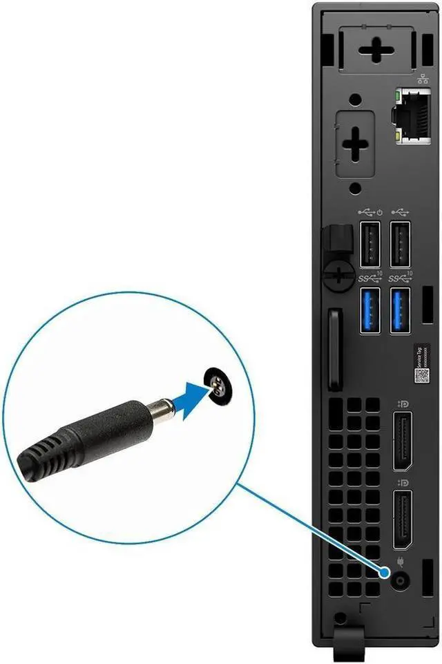 Alt view image 3 of 13 - DELL OptiPlex 3000 Thin Client Intel Pentium Silver N6005 4GB 32 GB eMMC Dell ThinOS H9053