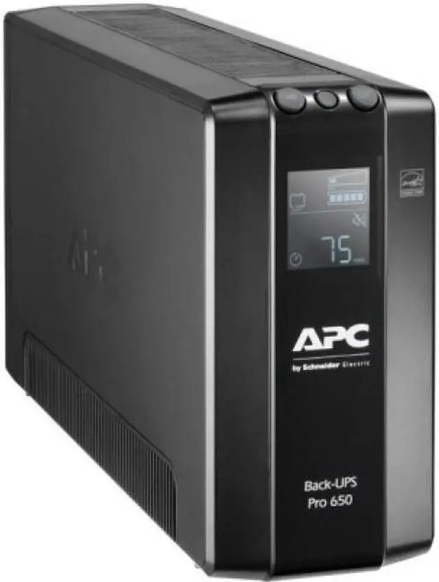 Alt view image 4 of 18 - APC by Schneider Electric Back-UPS Pro BR650MI 650VA Tower UPS