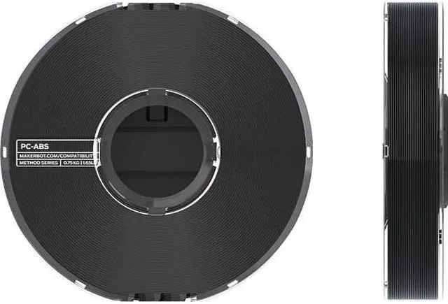 Alt view image 2 of 3 - MakerBot PC-ABS Filament Spool for Method X 3D Printer (Black, 0.63kg/1.39lb)