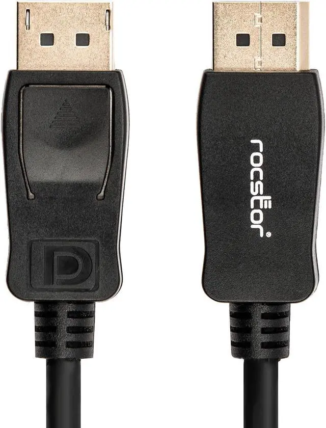 Alt view image 12 of 14 - Rocstor 3ft DisplayPort 1.2 Cable M/M - DP 4k